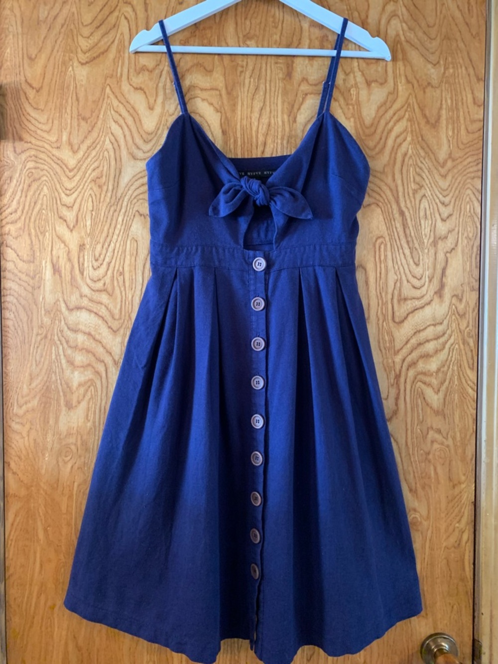 HYFVE Royal Blue Tie-Front Dress